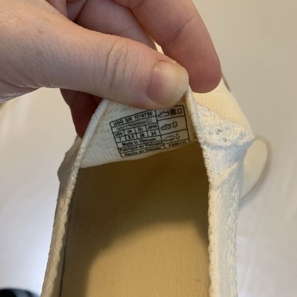 Ugg Sammy Slip On Sneaker White Casual Shoe - Women's 7 - Picture 7 of 8